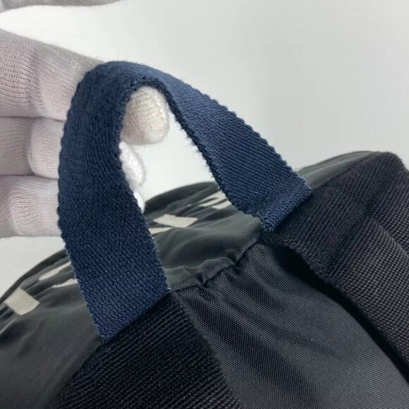 BALENCIAGA Bicolor wheel logo bag Backpack Nylon Black - Picture 16 of 16